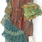 Family totem in wood and fiber from Totems series
